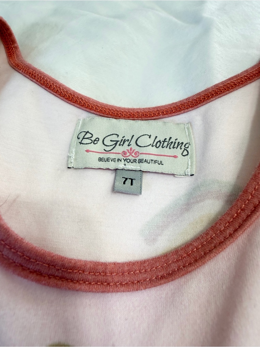 Be Girl Clothing Girls 7T Rainbow Dress Pink Boutique Twirl Dress - Picture 3 of 5
